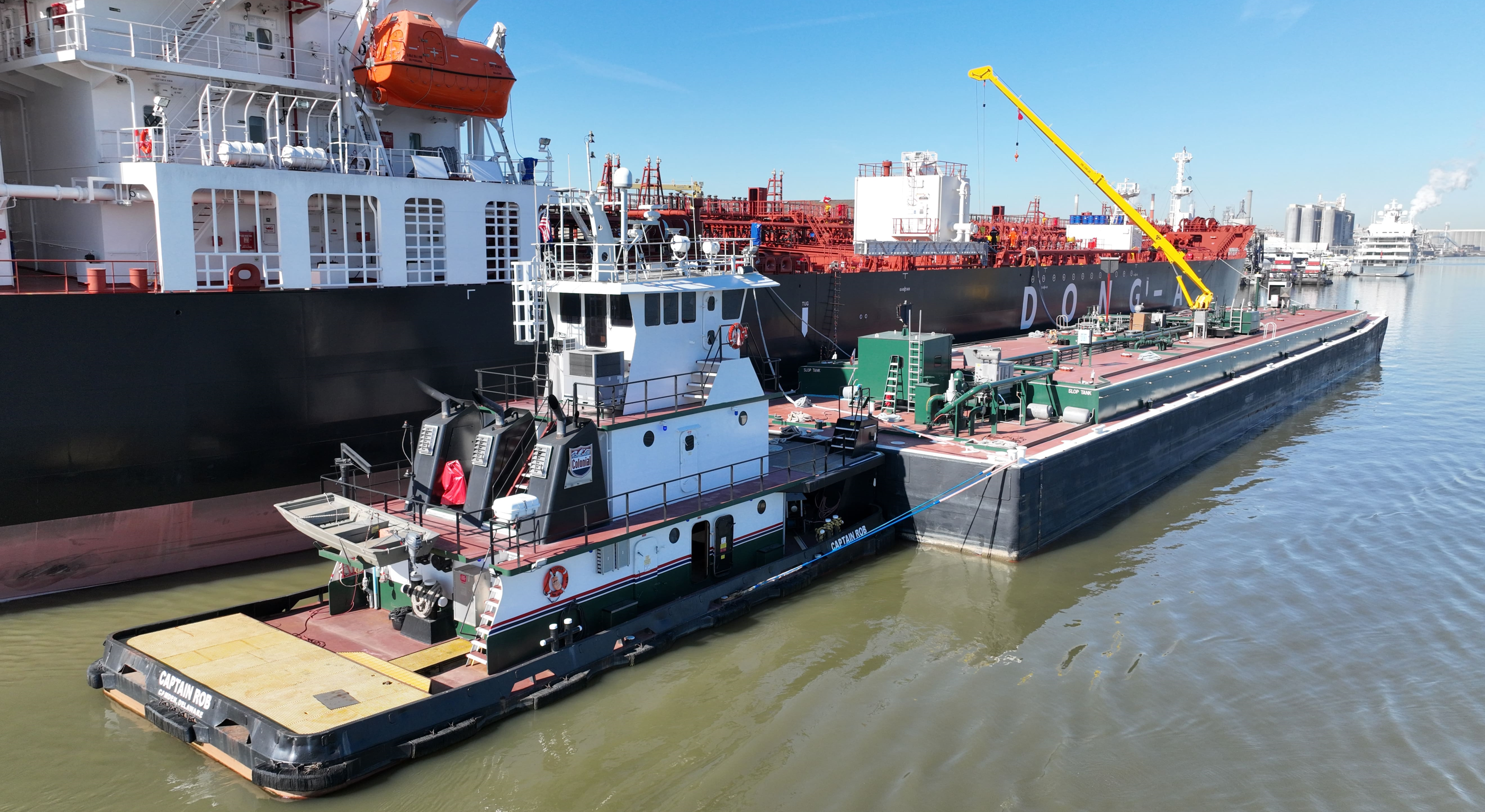 A picture of Colonial Group boats. 